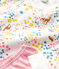 Girls' Floral Print Cotton Nightdress MARSHMALLOW white/MULTICO white