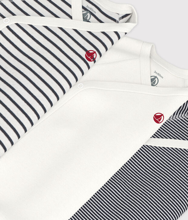 Babies' Long-Sleeved Bodysuit - 3-Pack multicolor