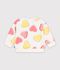 Babies' heart-print cotton sweatshirt white/multicolor