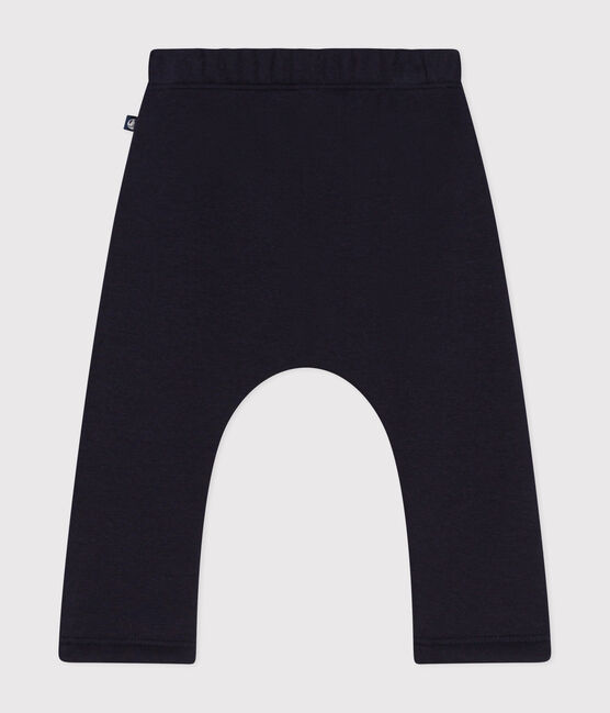 Babies' soft, warm fleece trousers SMOKING blue