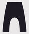 Babies' soft, warm fleece trousers SMOKING blue