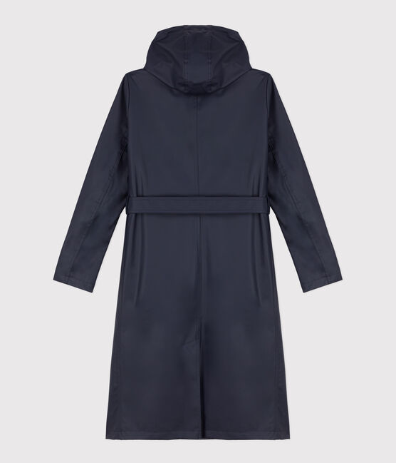 Women's Hooded Trench Coat SMOKING blue
