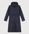 Women's Hooded Trench Coat SMOKING blue