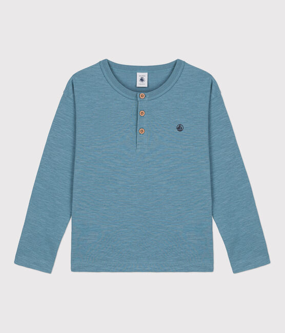 Boys' Long-Sleeved Cotton T-Shirt ROVER blue