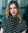 women's striped satiny scarf SMOKING blue/BRINDILLE SATIN yellow
