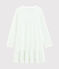 Girls' Ribbed Nightdress MARSHMALLOW white/MULTICO white
