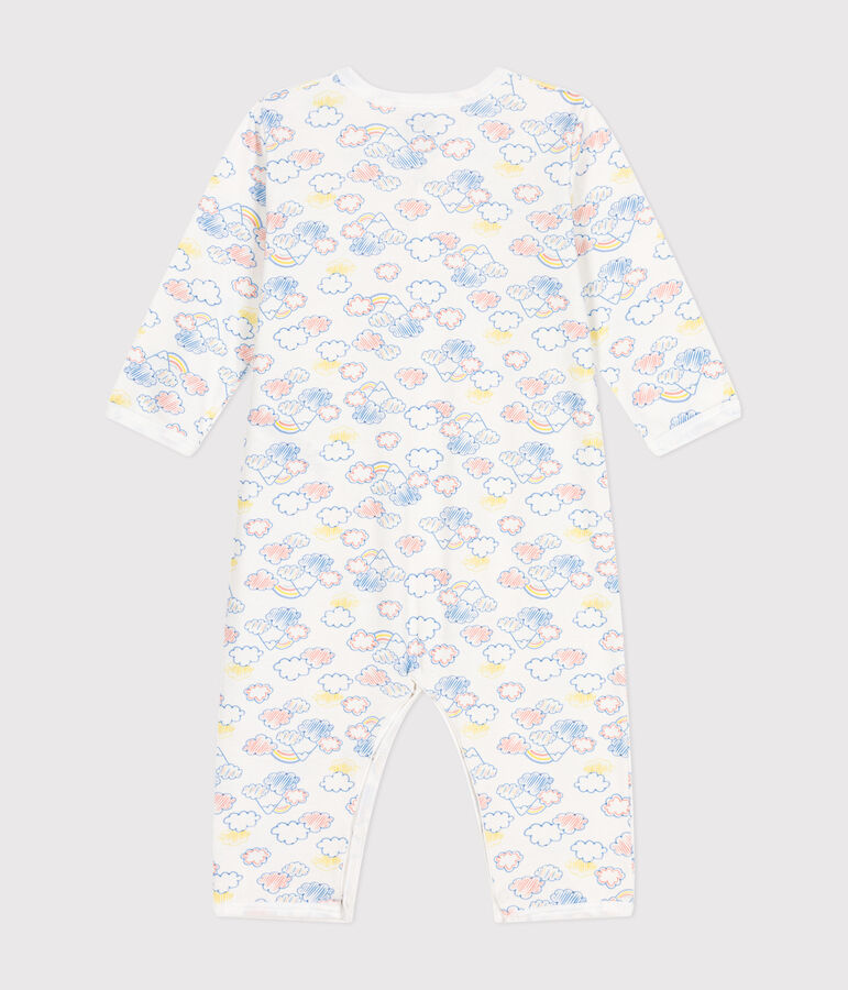 Babies' Footless Cotton Pyjamas white/multicolor