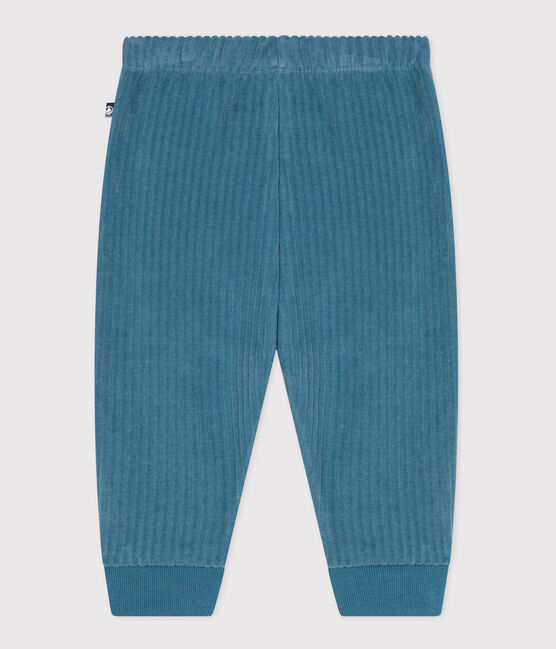 Babies' Velour Trousers POLOCHON blue