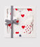 Newborn Baby Heart Patterned Gift Set variante 1