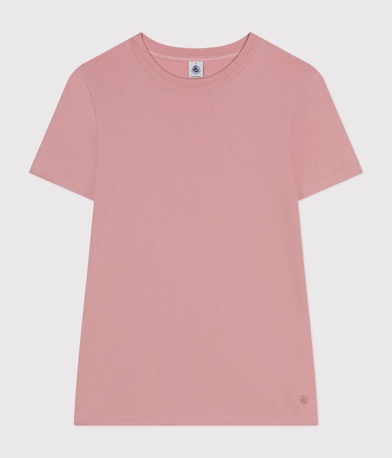 Women's Iconic T-shirt in plain cotton pink