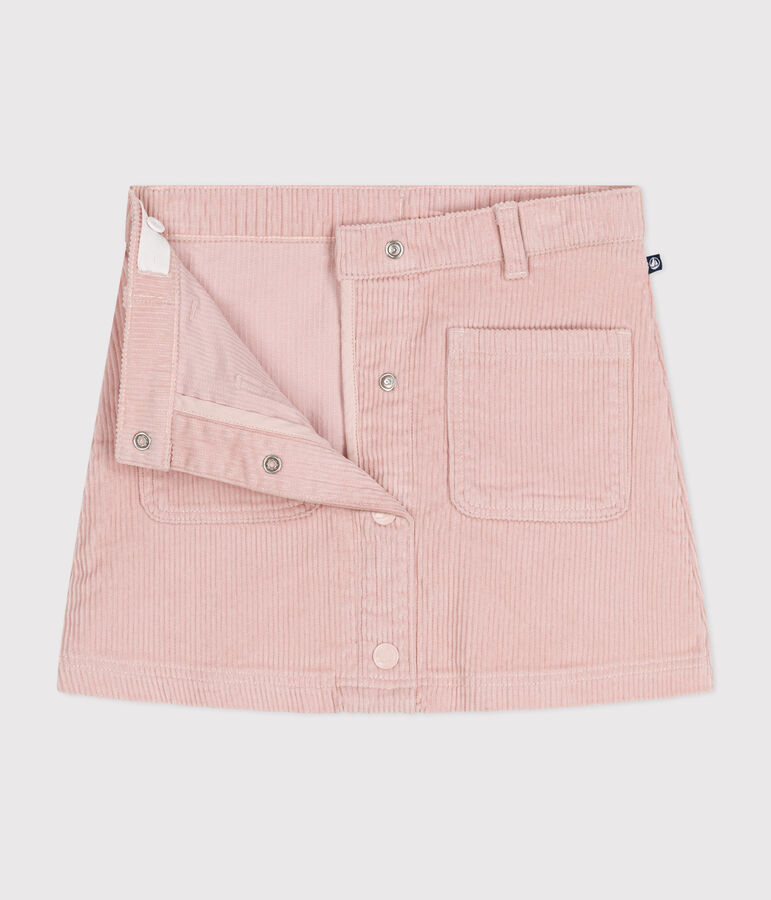 Little girls' velour skirt pink