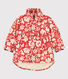 Girls' Patterned Mid Length Puffer Jacket