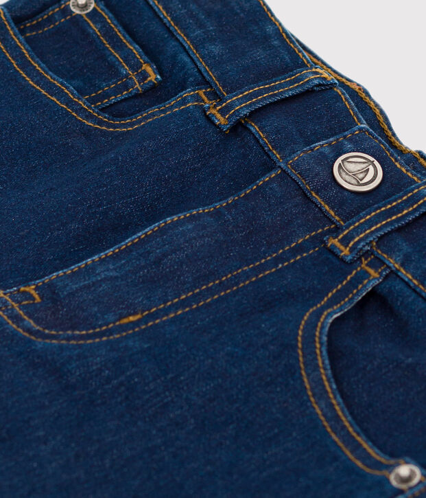 Boys' straight fit denim trousers blue