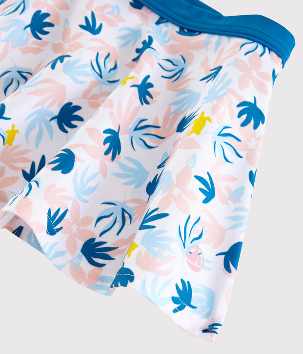 Girls' Swim Skirt white/multicolor