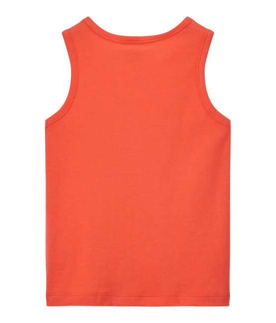 Boy's tank top with breast pocket ORIENT orange