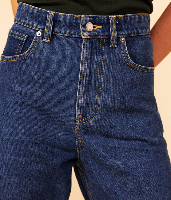 Women's Eco-Friendly Cotton Jeans BLEU DELAVE blue