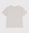 Children's short-sleeved printed cotton T-shirt BELUGA CHINE grey