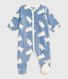 Babies' winter onesie in bear-print fleece