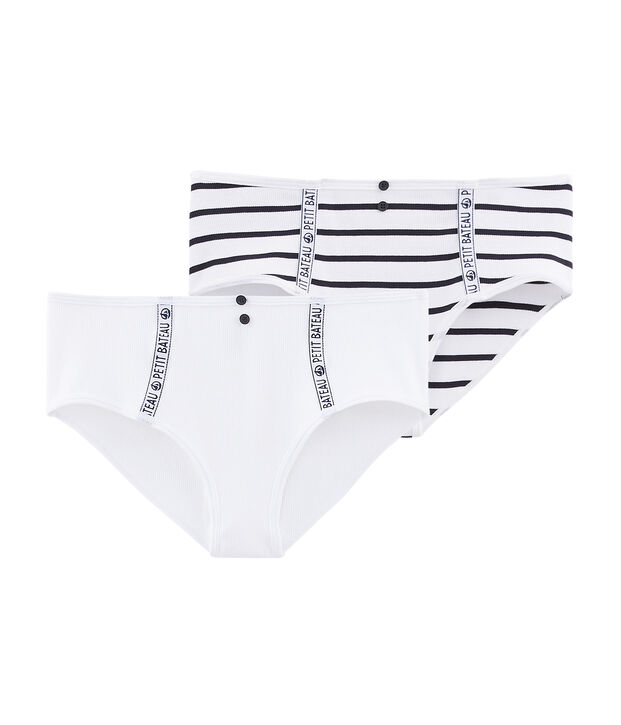 Set of 2 women's high-rise pants multicolor