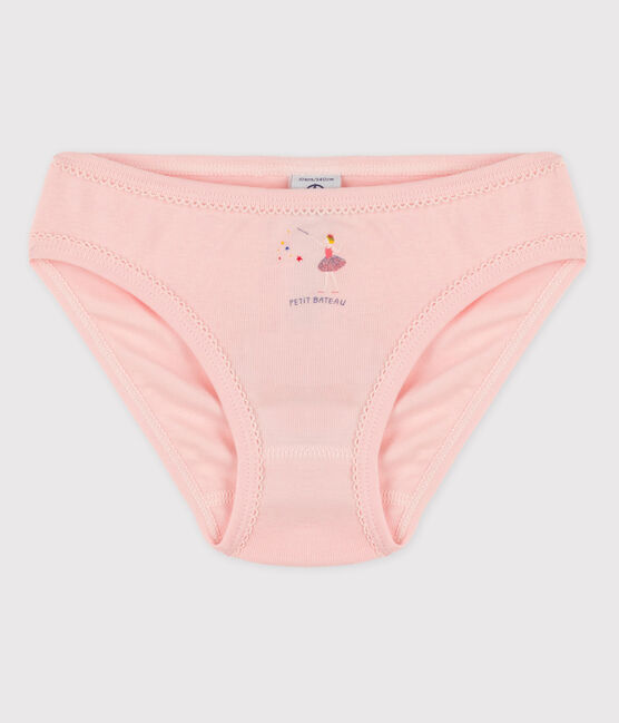 Girls' Cotton Briefs MINOIS pink