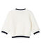 Unisex Babies' Cardigan in Sheepskin Sherpa MARSHMALLOW white