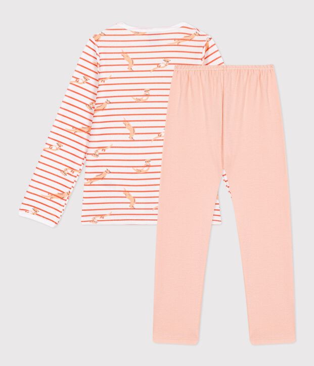 Pyjama  en velours white/pink/multicolor