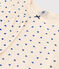 Girls' Heart Patterned Short-Sleeved Cotton Pyjamas AVALANCHE white/NEWBLEU