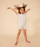 Children's Short Cotton Rainbow Print Pyjamas MARSHMALLOW white/MULTICO white