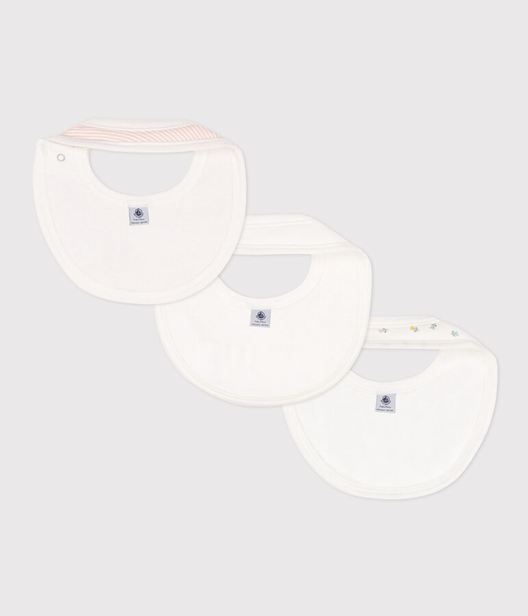 Printed Cotton Bibs - Pack of 3 multicolor