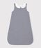Babies' 2 TOG stripy print cotton sleeping bag blue/white