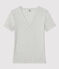 Women's Iconic Cotton V-Neck T-Shirt BELUGA CHINE grey