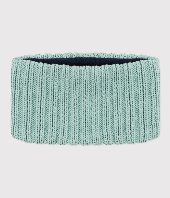 Babies' Unisex Fleece-Lined Knitted Snood PAUL green