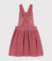 Girls' corduroy dungaree dress ROSEWOOD pink