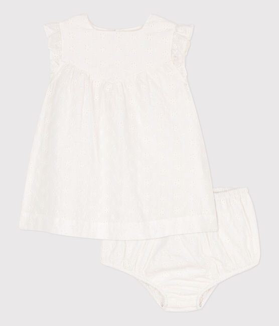 Babies' English embroidery Dress with Bloomers MARSHMALLOW white