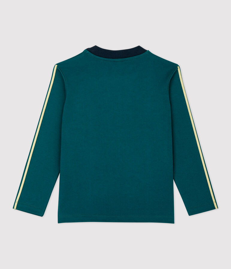 Boys' Long-Sleeved Cotton T-Shirt green