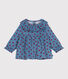 Babies' long-sleeved apple-print corduroy blouse