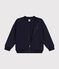Boys' tube knit sweatshirt SMOKING blue