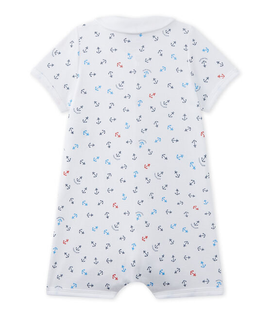 Baby boy's print romper ECUME white/MULTICO white