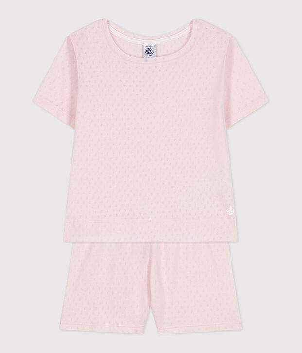 Children's short cotton pyjamas FLEUR