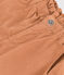 Girl's straight fit trousers in soft velvet SIENNA pink