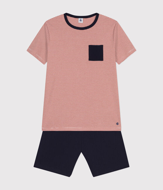 Junior Short Cotton Pyjamas SMOKING blue/MULTICO white