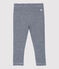 Babies' Cotton Leggings SMOKING blue/MARSHMALLOW white