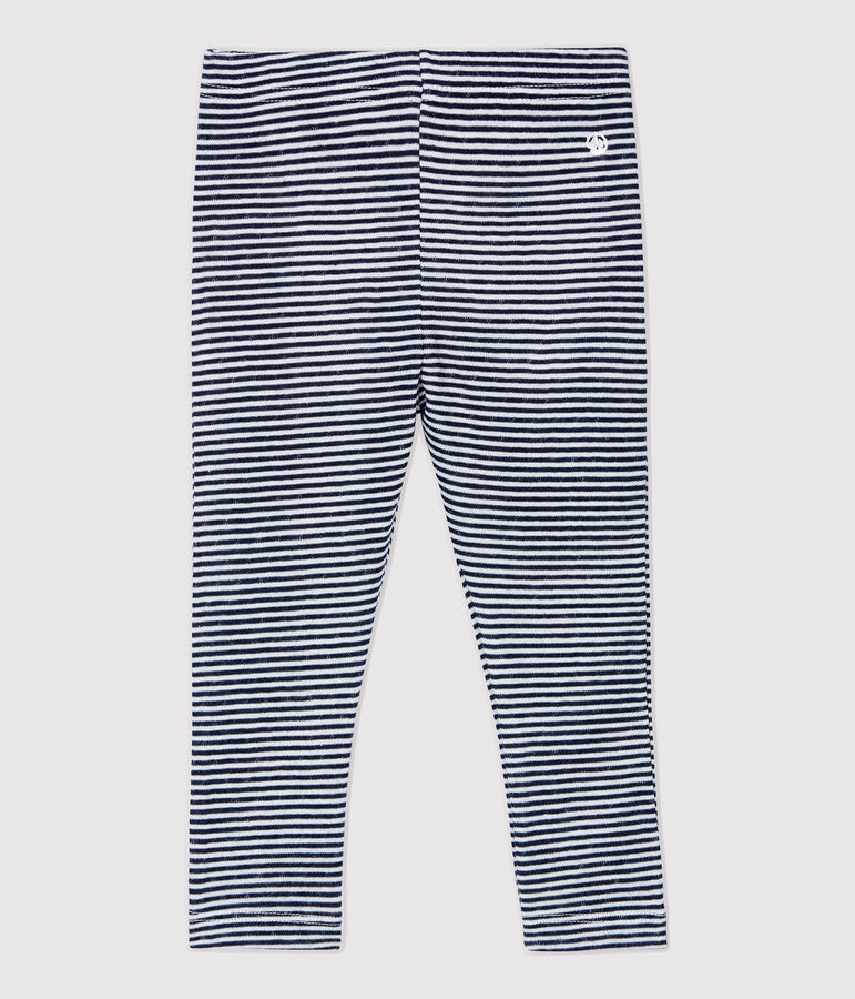 Babies' Cotton Leggings blue/white