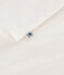 Children's plain short-sleeved cotton blouse ECUME white