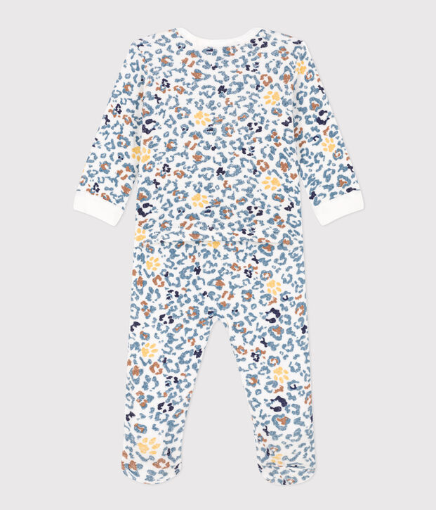 Babies' Terry Pyjamas white/multicolor