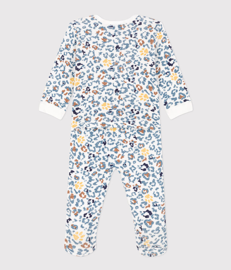 Babies' Terry Pyjamas MARSHMALLOW white/MULTICO white