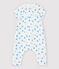 Babies' Boat Pattern Organic Cotton Easy-Care Jumpsuit MARSHMALLOW white/MULTICO white
