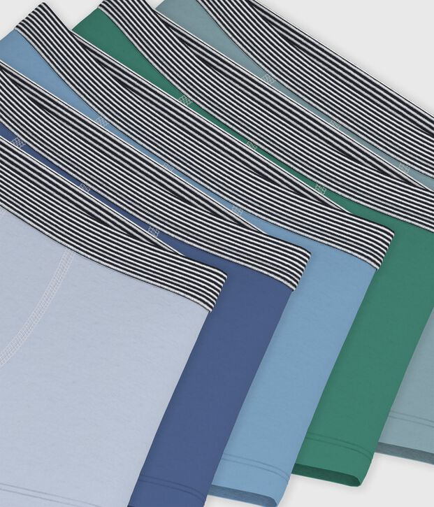 Pack of children's plain cotton boxers multicolor