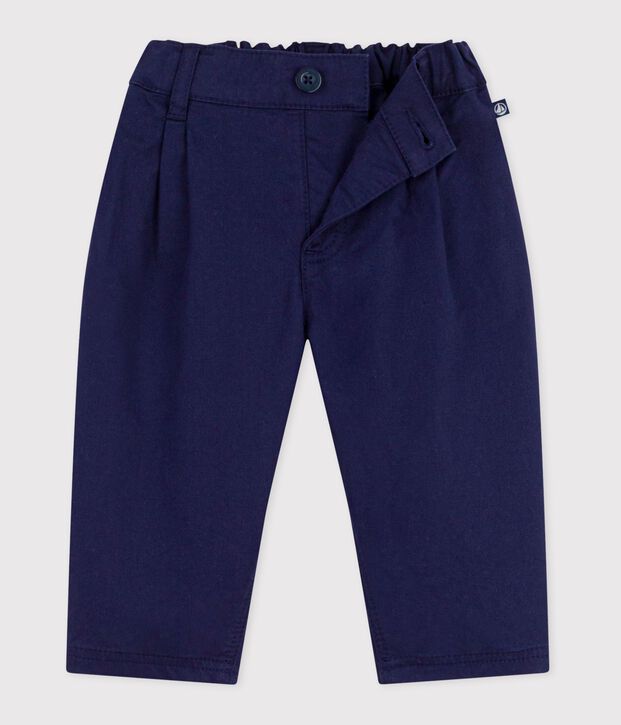 Babies' plain twill trousers SOIR