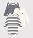 Babies' Long-Sleeved Bodysuit - 3-Pack